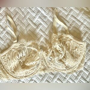Dream Angels Push Up Lace Bra - Cream